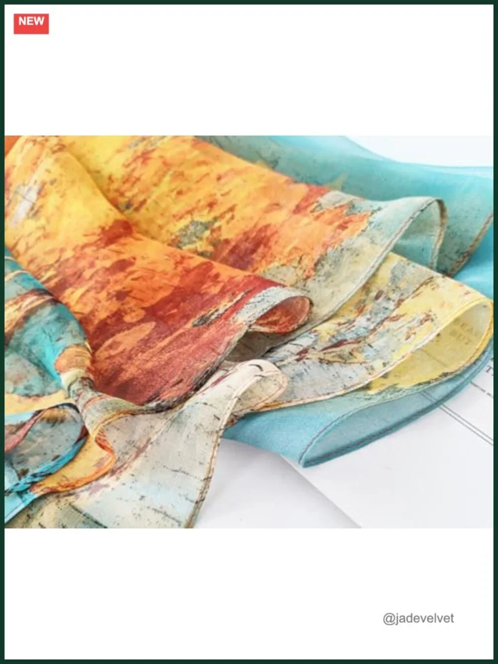Elegant Floral Sheer Scarf for Women Lightweight Wrap Shawl